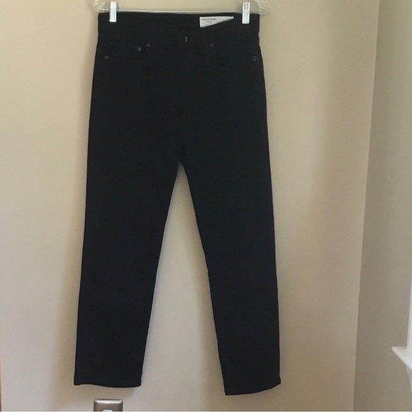 NEW Rag & Bone Nina High Rise Black Ankle Cigarette Jeans - Picture 2 of 13
